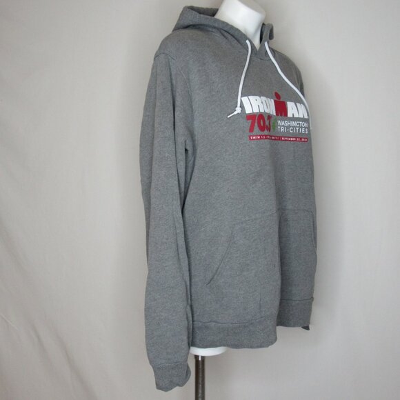 Ironman Tri Cities Washington 70.3 2024 Gray Hoodie Sweatshirt Women's XL XLarge - Picture 4 of 8